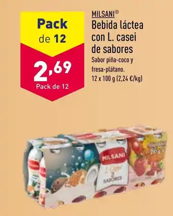 ALDI Bebida Láctea Con L. Casei De Sabores oferta