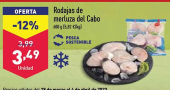 ALDI Rodajas De Merluza Del Cabo oferta