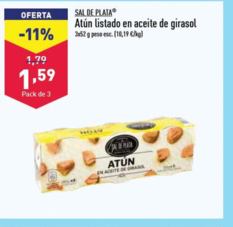 ALDI Atún Listado en Aceite de Girasol oferta