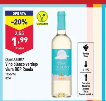 ALDI Vino Blanco Verdejo-Viura D.O. Rueda oferta
