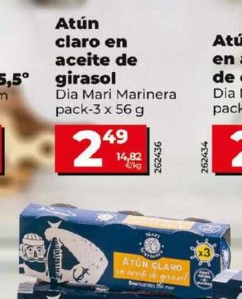 Dia Atún Claro En Aceite De Girasol oferta