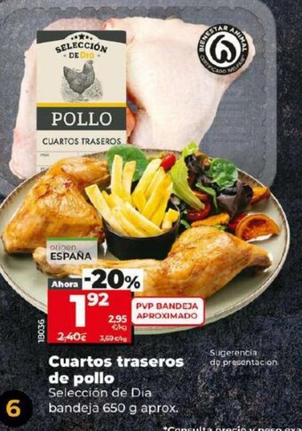 Dia Cuartos Traseros De Pollo oferta