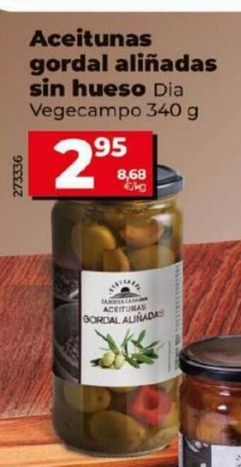 Dia Aceitunas Gordal Aliñadas Sin Hueso oferta