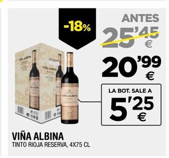 BM Supermercados Vino tinto viña albina oferta