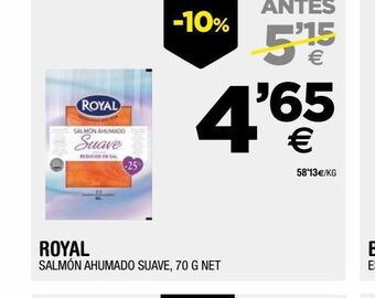BM Supermercados Salmón ahumado royal oferta