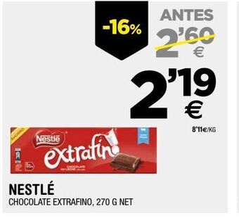 BM Supermercados Chocolate con leche nestlé oferta