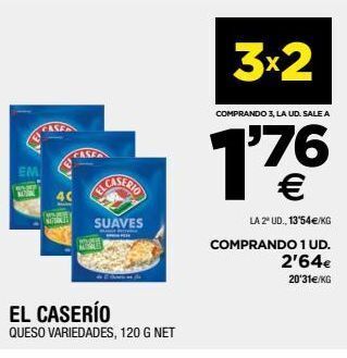 BM Supermercados Queso rallado el caserío oferta