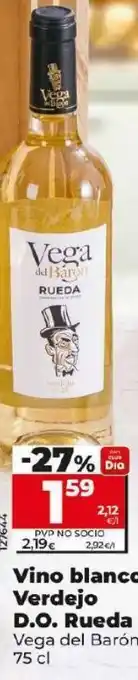 Dia Market Vino blanco verdejo d.o. rueda oferta