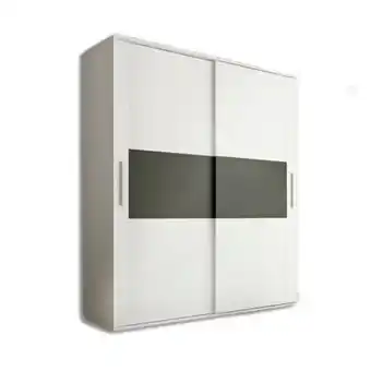 Centro Hogar Sanchez Armario dos puertas correderas de 208 cm modelo cabra acabado en blanco con detalle en grafito oferta