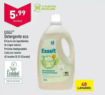 ALDI Esselt detergente eco oferta