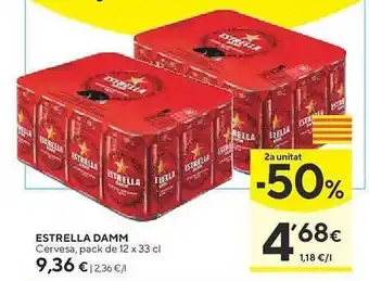 Caprabo 2a unitat -50% estrella damm cervesa oferta