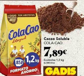 Gadis Cacao soluble cola-cao oferta