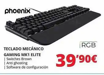Dynos Informática Phoenix teclado mecánico gaming mk1 elite oferta