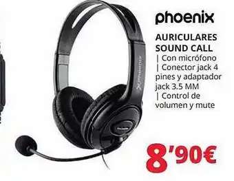 Dynos Informática Phoenix auriculares sound call oferta