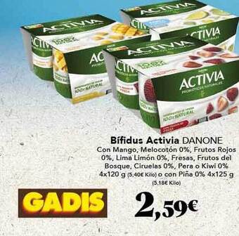 Gadis Bífidus activia danone oferta