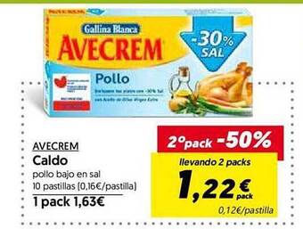 Hiper Usera Avecrem caldo oferta