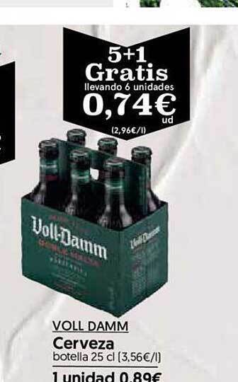 Hiper Usera Voll damm cerveza oferta