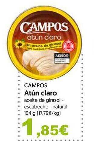 Hiper Usera Campos atún claro oferta