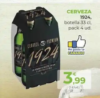 SPAR Gran Canaria Cerveza 1924 oferta