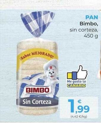 SPAR Gran Canaria Pan bimbo oferta