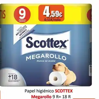 Super Alcoop Scottex papel higiénico oferta