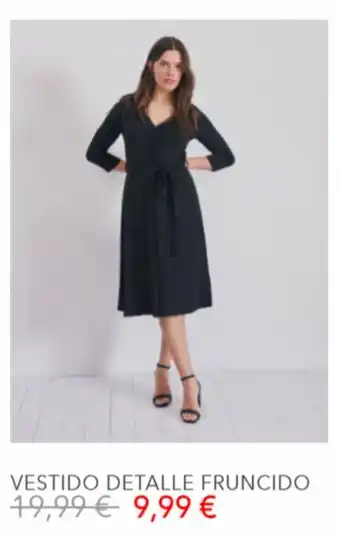 Encuentro Moda Vestidos detalle fruncido oferta