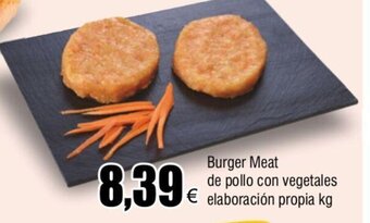 FROIZ Burger Meat De Pollo Con Vegetales Elaboración Propia kg oferta