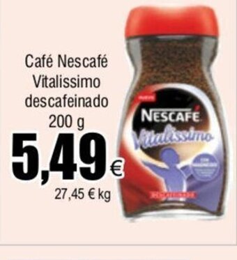 FROIZ Café Nescafé Vitalissimo Descafeinado 200 g oferta