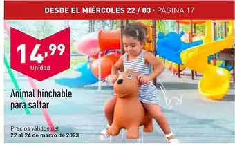 ALDI Animal hinchable para saltar oferta