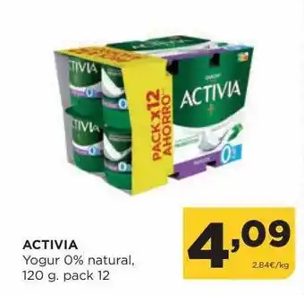 Alimerka Activia yogur 0% natural, pack 12 oferta