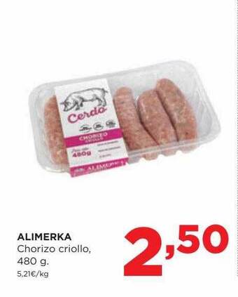Alimerka Alimerka chorizo criollo oferta