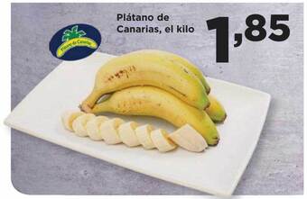 Alimerka Plátano de canarias, el kilo oferta