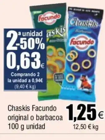 FROIZ Chaskis Facundo Original o Barbacoa 100g unidad oferta