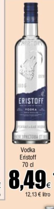 FROIZ Vodka Eristoff 70 cl. oferta