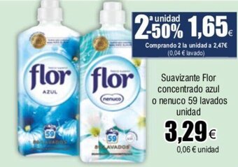 FROIZ Suavizante Flor Concentrado Azul o Nenuco 59 lavados unidad oferta