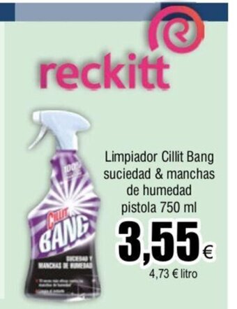FROIZ Limpiador Cillit Bang Suciedad & Manchas de Humedad Pistola 750 ml oferta