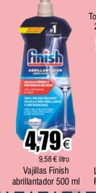 FROIZ Vajillas Finish Abrillantador 500 ml oferta