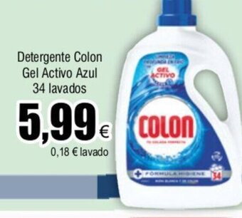 FROIZ Detergente Colon Gel Activo Azul 34 lavados oferta