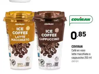 Coviran Coviran café en vaso latte macchiato o cappuccino oferta