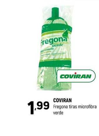 Coviran Coviran fregona tiras microfibra verde oferta