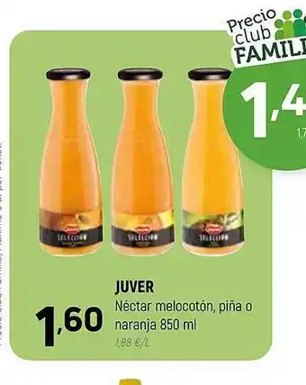 Coviran Juver néctar melocotón, piña o naranja oferta