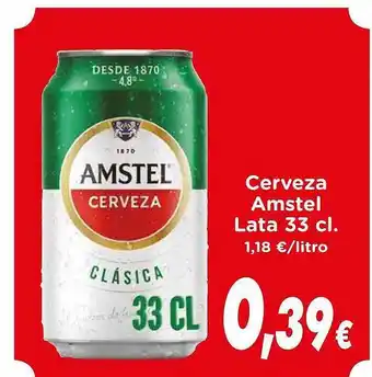 Proxi Cerveza amstel lata 33 cl oferta