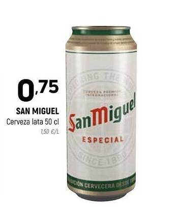 Coviran San miguel cerveza lata oferta