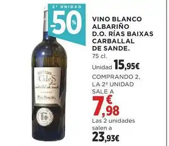 Supercor Exprés Vino blanco albariño do rías baixas carballal de sande oferta