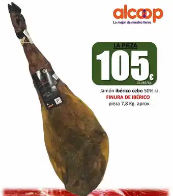 Super Alcoop Jamón ibérico cebo finura de ibérico oferta