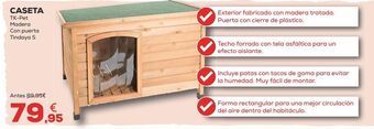 Kiwoko Caseta para perros oferta