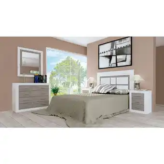 Centro Hogar Sanchez Dormitorio matrimonio lara nº 22 en color andersen combinado con gris oferta