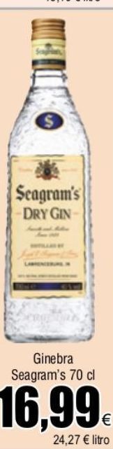FROIZ Ginebra seagram's oferta