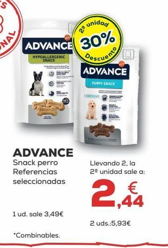 Kiwoko Snacks para mascotas advance oferta