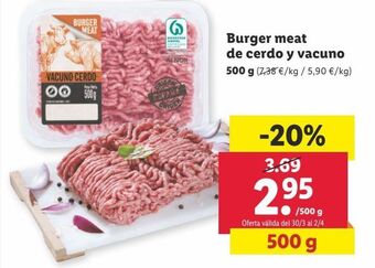 Lidl Carne picada mixta oferta